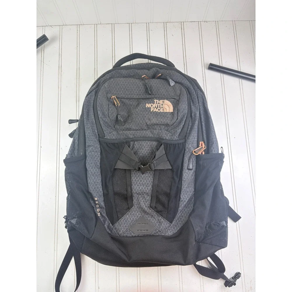 The North Face Recon Grey Laptop Luxe Backpack Unisex